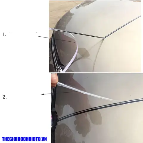 Tem Decal Chỉ Viền Ngoại Thất Dán Trang Trí Xe Ô Tô