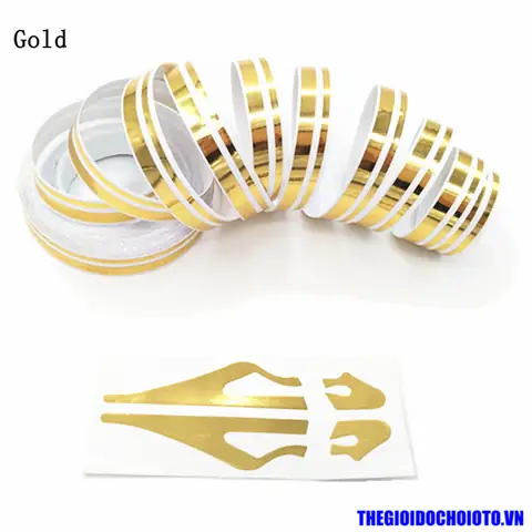 Tem Decal Chỉ Viền Ngoại Thất Dán Trang Trí Xe Ô Tô