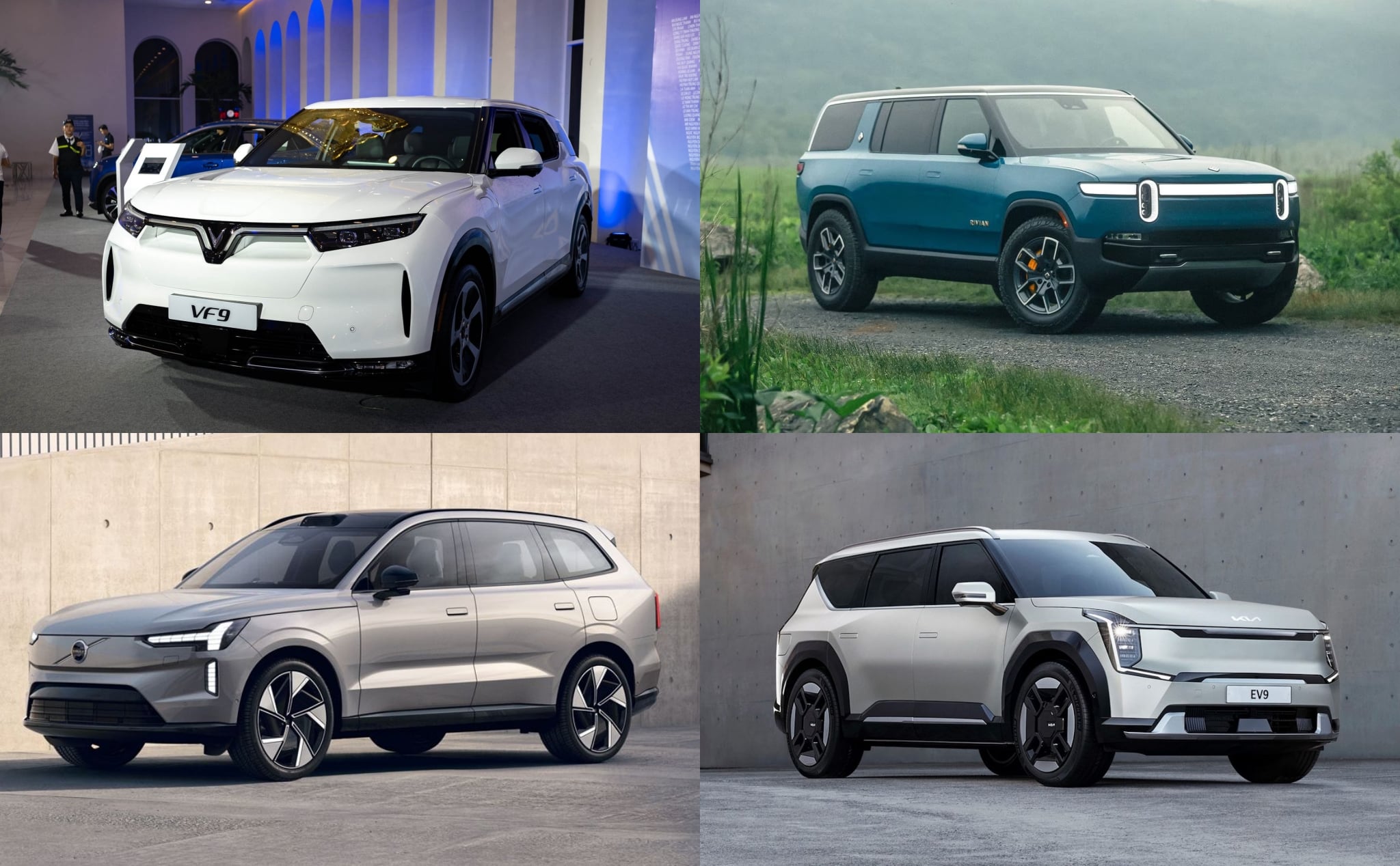 So sánh trọng lượng VinFast VF9 với các đối thủ cạnh tranh trong phân khúc SUV điện