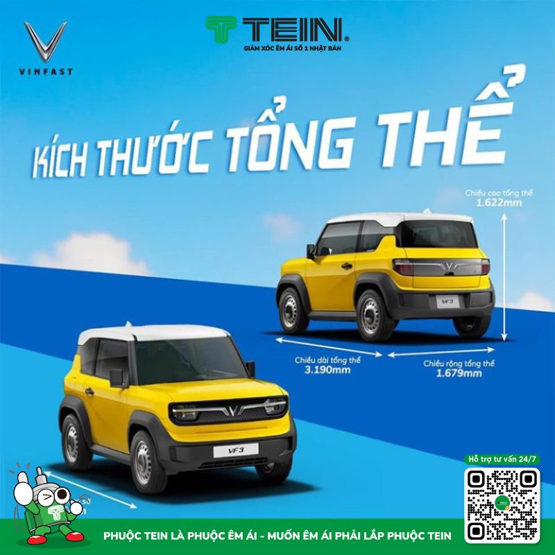 Trọng lượng xe VF 3 và tác động đến chính sách pin, chi phí vận hành