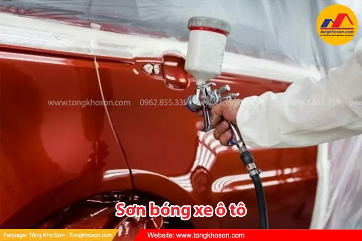 Bước 6: Sơn Bóng​ Xe Ô Tô