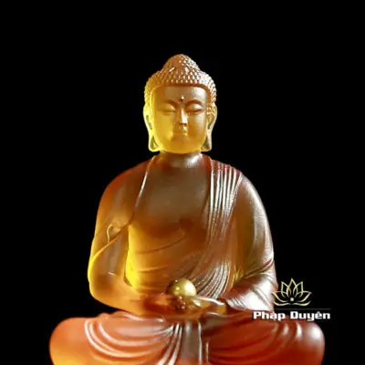 Alternative View Of Tượng Đức Phật Thích Ca Mâu Ni Bằng Lưu Ly, Cao 12cm