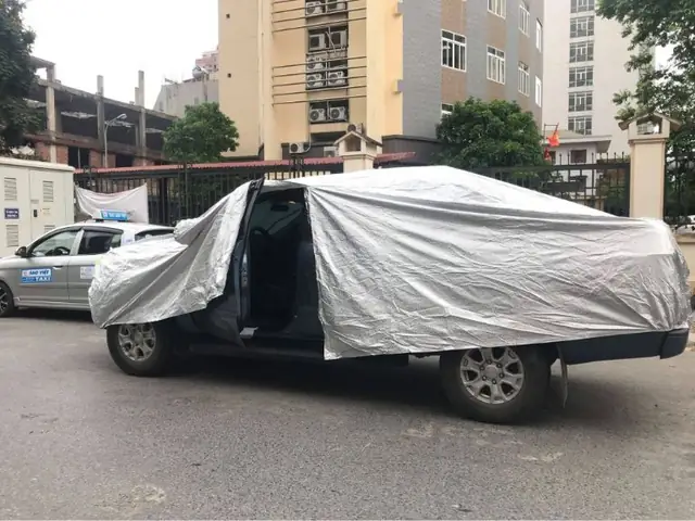 Mẫu Bạt Vải Dù Che Xe Ô Tô 4 Đến 16 Chỗ Chống Thấm Cao Cấp