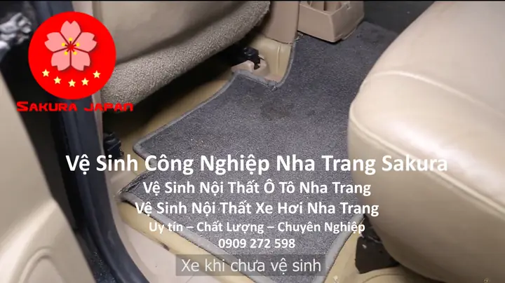 Quy Trình Vệ Sinh Nội Thất Ô Tô Xe Hơi Nha Trang Sakura
