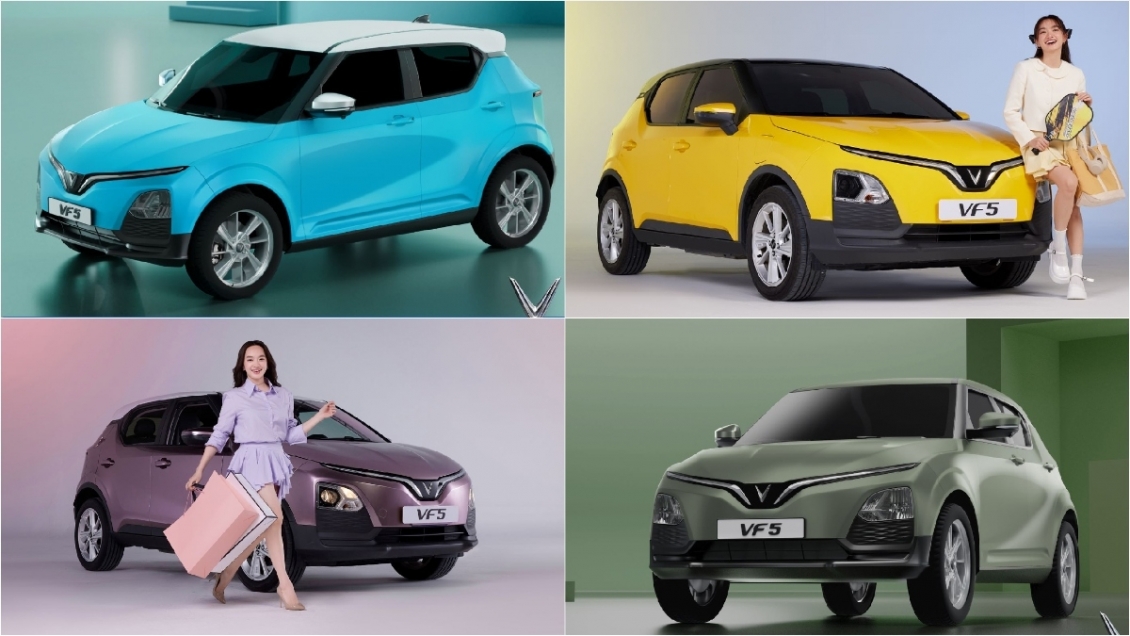 VF 5: Bảng màu ngoại thất  Đánh giá chi tiết từng tùy chọn