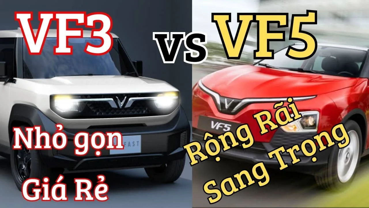 So sánh quãng đường di chuyển của VF 5 với các dòng xe điện khác trong cùng phân khúc