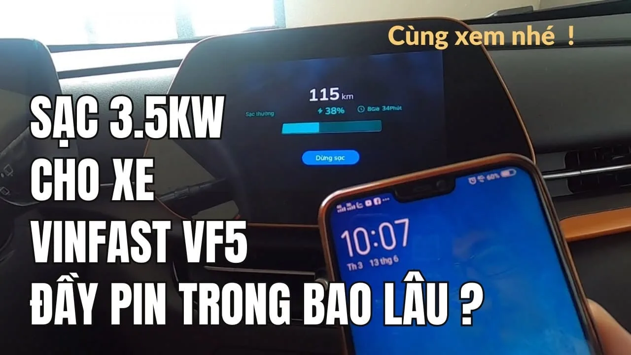 Yếu tố ảnh hưởng đến thời gian sạc nhanh của VF5: Nhiệt độ, loại sạc và dung lượng pin