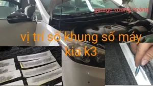 Các Vị Trí Phổ Biến Của Số Khung (vin) Trên Xe Kia