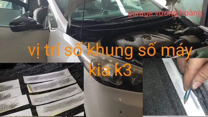 Các Vị Trí Phổ Biến Của Số Khung (vin) Trên Xe Kia