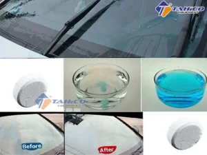 Pha Viên Sủi Rửa Kính Thành Dung Dịch Riêng
