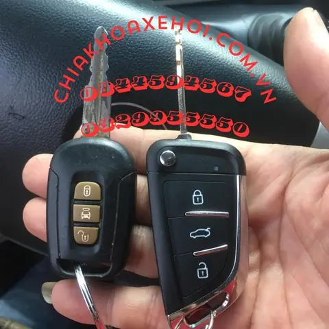 Nhận Làm Chìa Khóa Remote Gập Chevrolet Captiva.