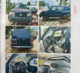 Thanh Lý 01 (một) Xe Ô Tô Chở Tiền Đã Qua Sử Dụng, Nhãn Hiệu Mitsubishi, Số Loại Pajero Biển Đăng Ký Số: 43b-106.05; Màu Sơn: Xanh; Số Máy: 6g72rn9568; Số Khung: Jmylnv73w5j000456; Năm/nước Sản Xuất: 2004/nhật Bản Lần 2