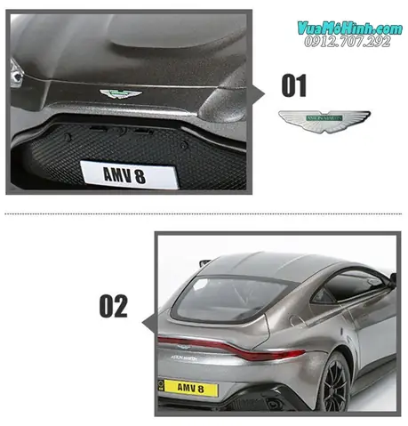 Hình Ảnh Chi Tiết Về Mô Hình Xe Aston Martin Điều Khiển Từ Xa: