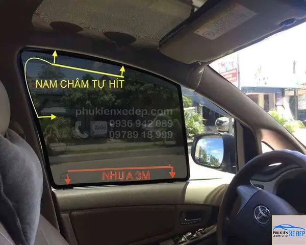Hướng Dẫn Lắp Đặt Rèm Che Nắng Ô Tô Nam Châm Baic Q7