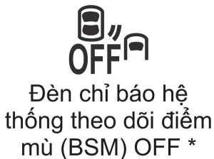Đèn Chỉ Báo Hệ Thống Theo Dõi Điểm Mù (bsm) Off