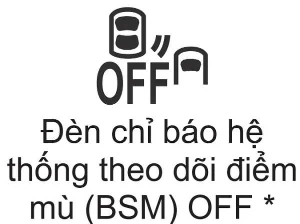 Đèn Chỉ Báo Hệ Thống Theo Dõi Điểm Mù (bsm) Off