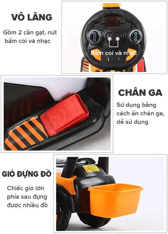 Đặc Điểm Nổi Bật Của Ô Tô Điện Trẻ Em Cần Cẩu Bbt-996