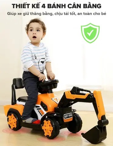Đặc Điểm Nổi Bật Của Ô Tô Điện Trẻ Em Cần Cẩu Bbt-996