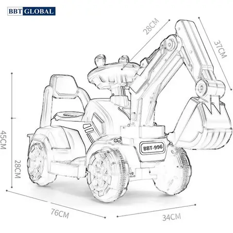 Đặc Điểm Nổi Bật Của Ô Tô Điện Trẻ Em Cần Cẩu Bbt-996