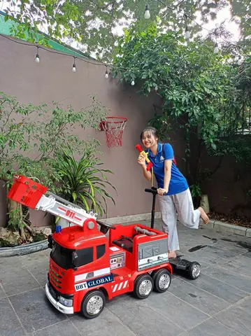 Xe Ô Tô Điện Cứu Hỏa Cần Cẩu Bbt-114 – Mẫu Xe Công Trình Đa Năng, Hấp Dẫn Bé Trai