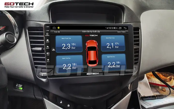 Lái Xe An Toàn Nhờ Tích Hợp Cảm Biến Áp Suất Lốp