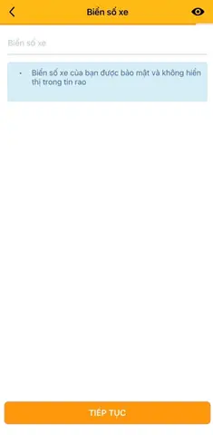 Bước 10: Nhập Biển Số Xe.