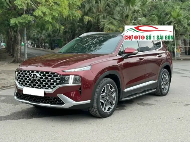 Thông Số Kỹ Thuật Của Mẫu Xe Ô Tô Cũ Hyundai Santafe 2021 Màu Đỏ