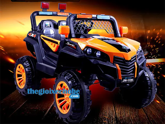 Xe Ô Tô Điện Trẻ Em Jm-1199 Màu Cam