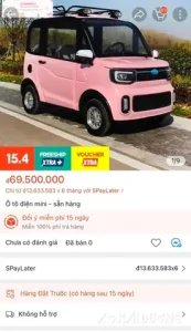 Ô Tô Điện Mini Trung Quốc Giá 60 Triệu Được Chào Bán Tại Hải Dương, Có Nên Mua?