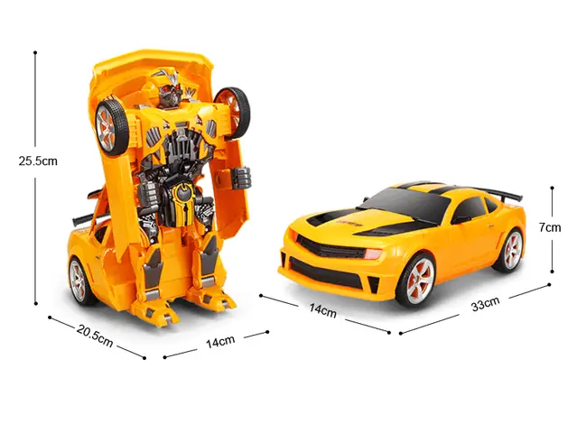 Xe Ô Tô Điều Khiển Từ Xa Biến Hình Robot