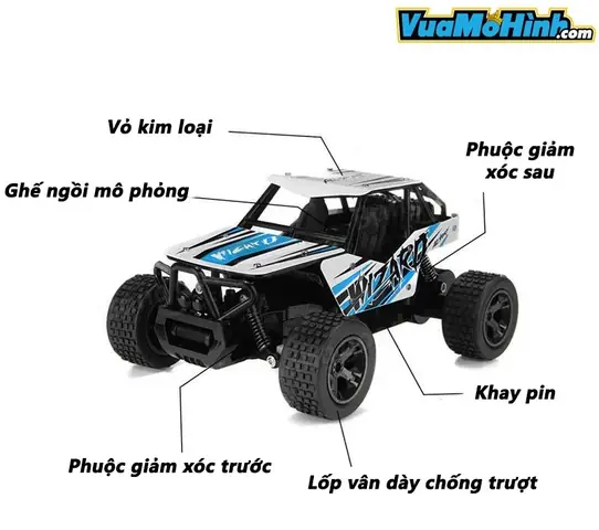 Một Số Hình Ảnh Chi Tiết Của Xe Ô Tô Điều Khiển Từ Xa Wizard