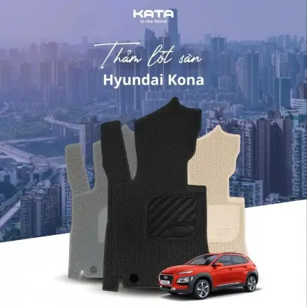 Thảm Lót Sàn Ô Tô Hyundai Kona Cao Cấp Pro Không Mùi