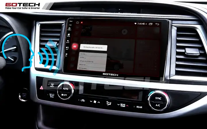 Trang Bị Phần Mềm Gotech Assistant, Hỗ Trợ Điều Khiển Giọng Nói Qua Vô Lăng