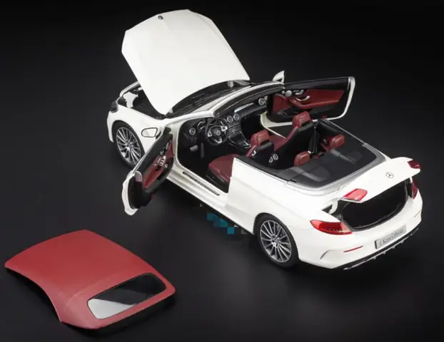 Đặc Điểm Thiết Kế Mô Hình Xe Ô Tô Mercedes Benz C250 Cabriolet 1:18 Iscale