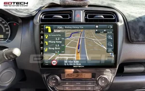 Tính Ứng Dụng Hữu Ích Của Màn Hình Gotech Khi Lắp Trên Xe Mitsubishi Attrage 2015-2020
