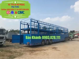 Sơ Mi Rơ Mooc Lồng Chở Xe, Chở Ô Tô Dài 18,5m