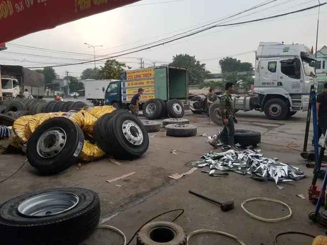 Đại Lý Lốp Xe Ô Tô Tải Cũ, Lốp Xe Ben Cũ, Lốp Xe Container Cũ Giá Rẻ Tại Bình Dương – Uy Tín, Chất Lượng Từ Cửu Long Thiên