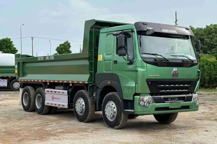 Mô Tả / Đánh Giá Chi Tiết Xe Ben Howo 4 Chân Thùng Đúc Phiên Bản 2025