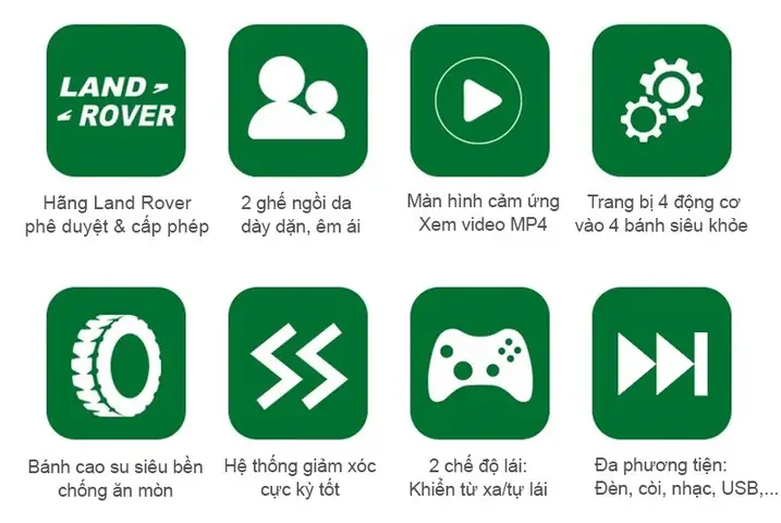 Ô Tô Điện Trẻ Em Bản Quyềnrange Rover Cao Cấp