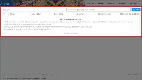 Check Phạt Nguội Trực Tiếp Trên Website Của Sở Giao Thông Vận Tải