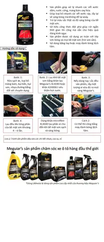 Meguiar's Xi Đánh Bóng Bề Mặt Sơn Xe Ô Tô (xi Bước 1) - Ultimate Compound - G17216, 450 Ml