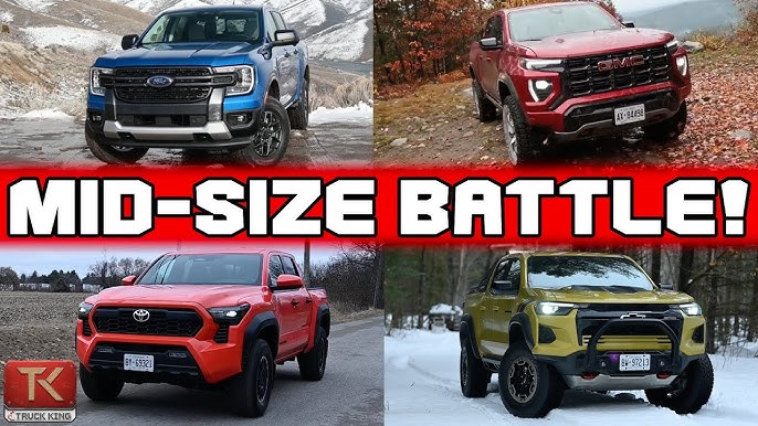 So Sánh Toyota Tacoma Với Các Đối Thủ: Ford Ranger, Chevrolet Colorado, Nissan Navara