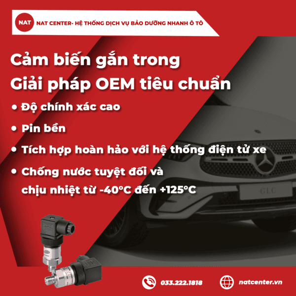 Nguyên lý hoạt động và các loại cảm biến áp suất lốp Mercedes phổ biến