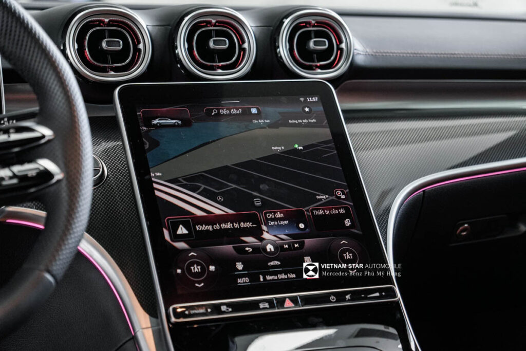 Chi tiết nội thất đẳng cấp của Mercedes C300