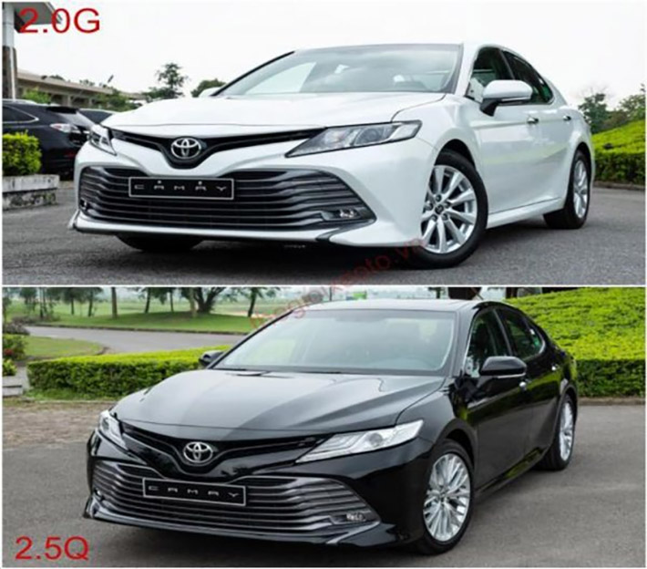 So sánh kích thước Toyota Camry với các phiên bản Toyota khác: Sedan, SUV