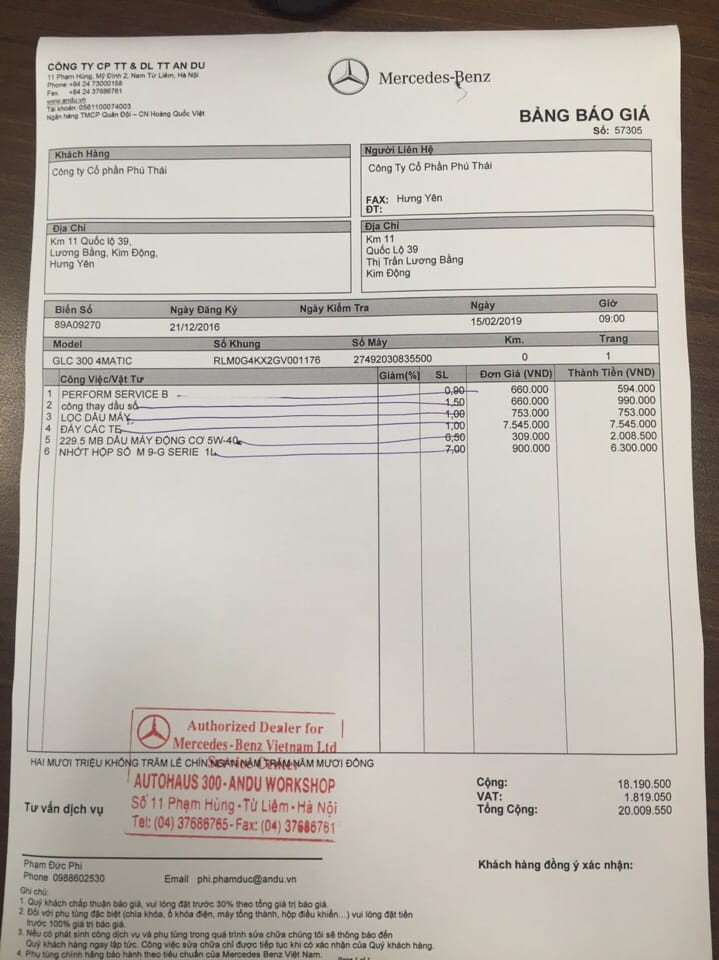 Chi phí thay nhớt hộp số Mercedes và lời khuyên từ chuyên gia