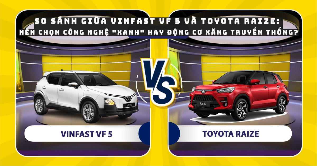 So Sánh Toyota Raize với Các Đối Thủ: Hyundai Venue, Kia Sonet, và VinFast VF 5