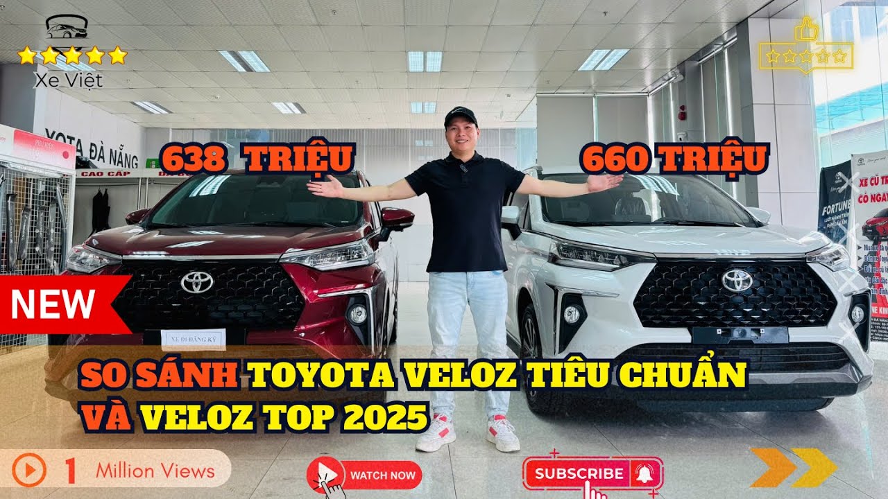 Thông số kỹ thuật chi tiết Toyota Veloz Cross 2025: So sánh các phiên bản