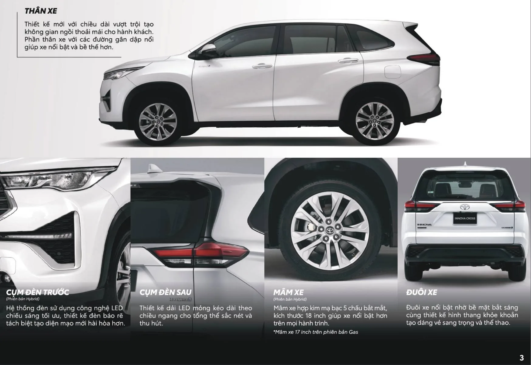 Thông Số An Toàn và Trang Bị Tiện Nghi Trên Innova Cross HEV: Có Gì Đặc Biệt?