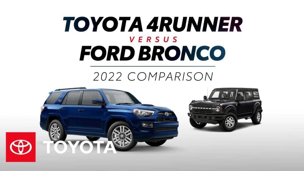 So Sánh Toyota 4Runner 2022 Với Các Đối Thủ: Ford Bronco, Jeep Wrangler, Chevrolet Colorado (User Intent: So sánh với các dòng xe cạnh tranh để đưa ra quyết định)